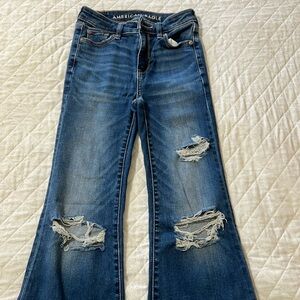 American Eagle Super High Rise Flare Jeans